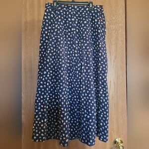 Vintage Herman Giest Floral Midi Skirt